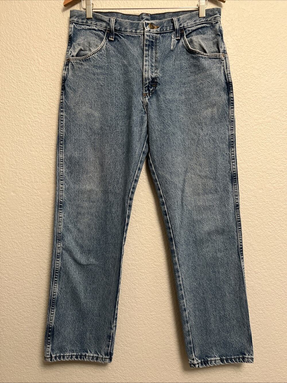 Vintage Rustler Jeans High Rise Denim Boho Coastal Cottage 80 90s Grunge 33X30.5